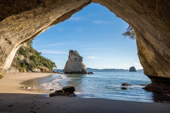 Cathedral Cove - a top spot on this New Zealand North Island Itinerary