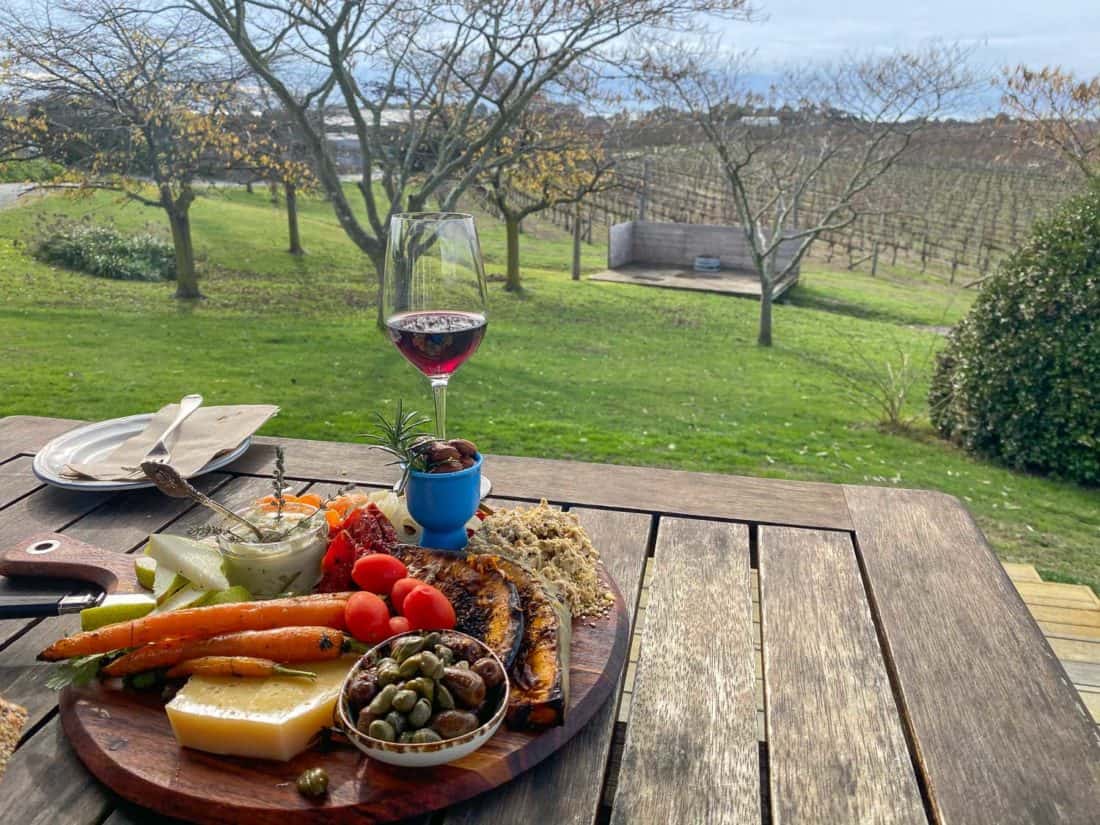 Platter lunch at Te Awanga Estate, Hawke's Bay