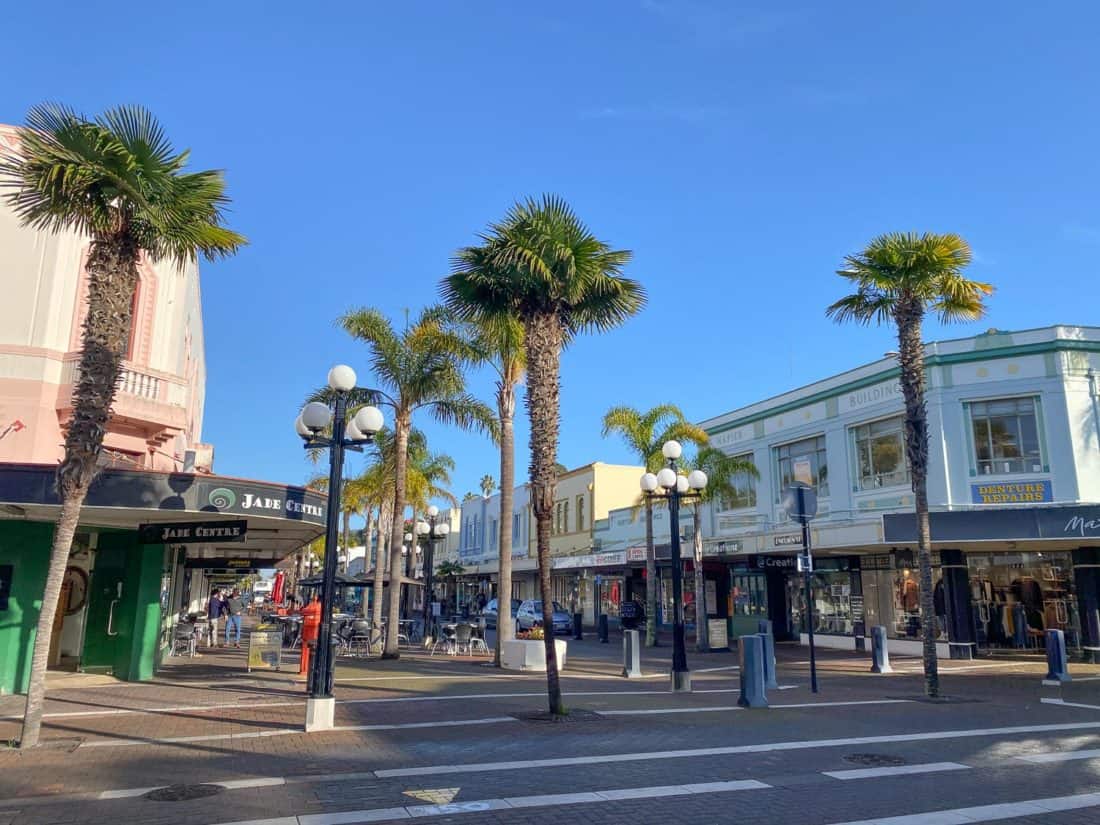 Art deco buildings in Napier, New Zealand