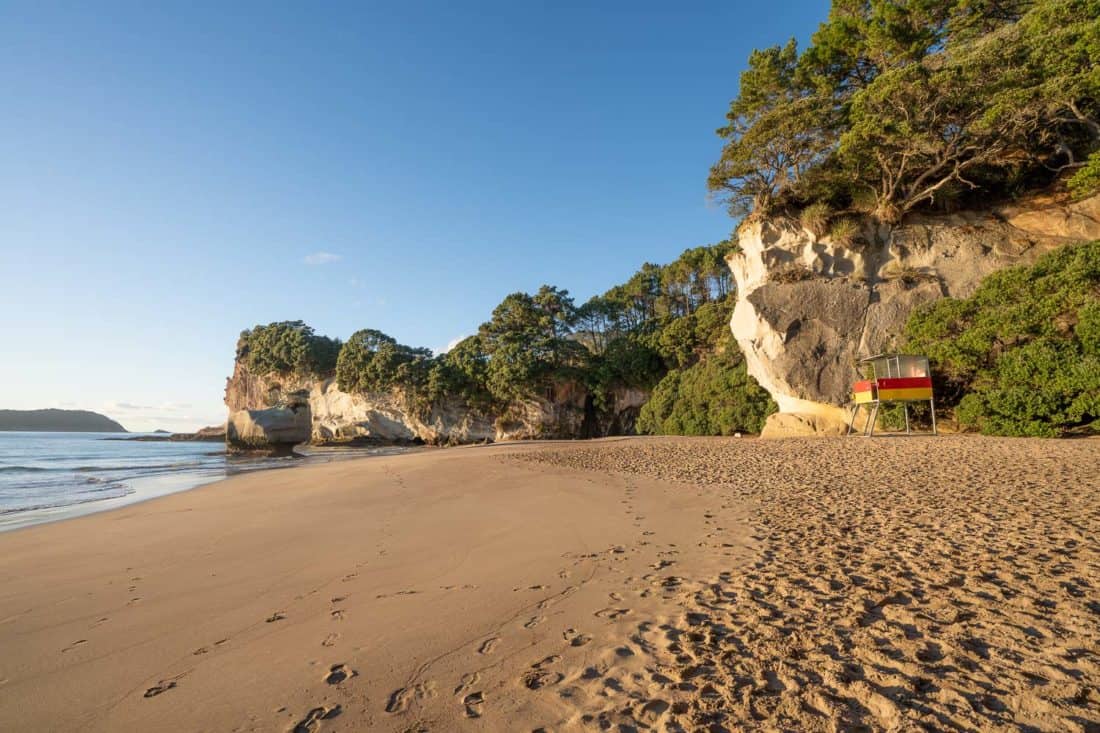 Mares Leg Cove Beach next to Cathedral Cove in New Zealand