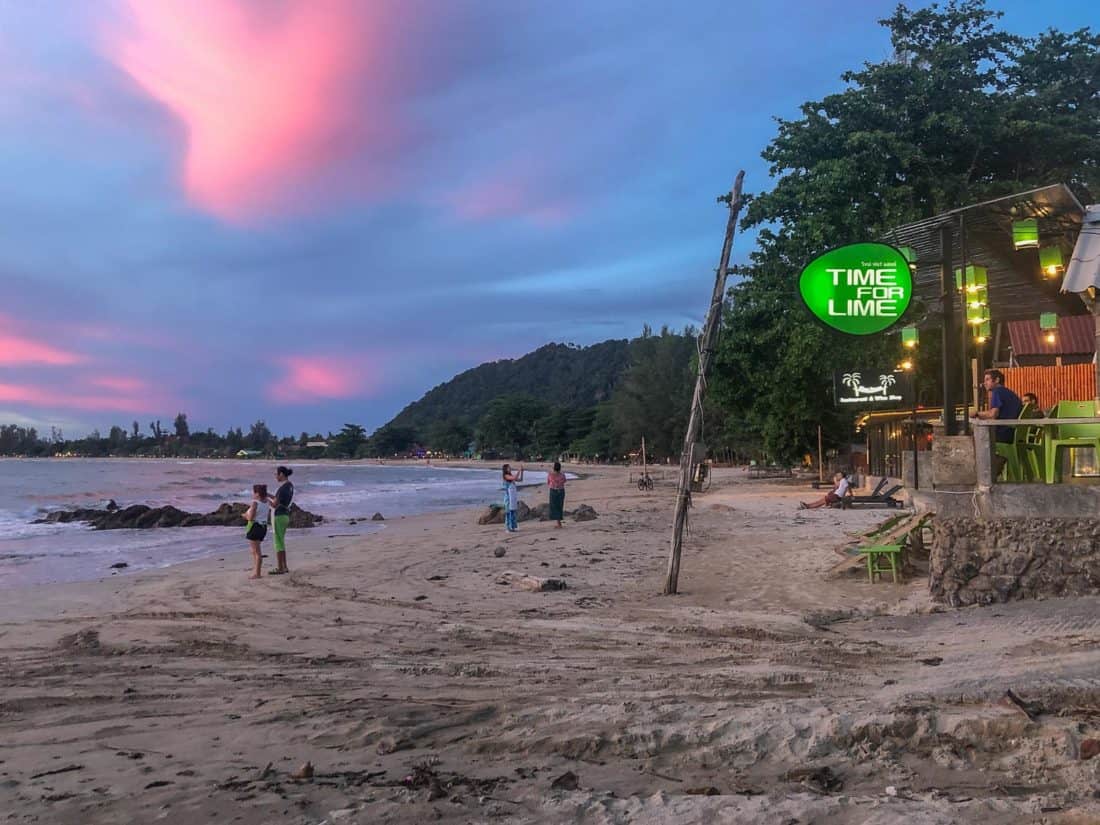 Time for Lime restaurant on Khlong Dao beach, Koh Lanta, Thailand