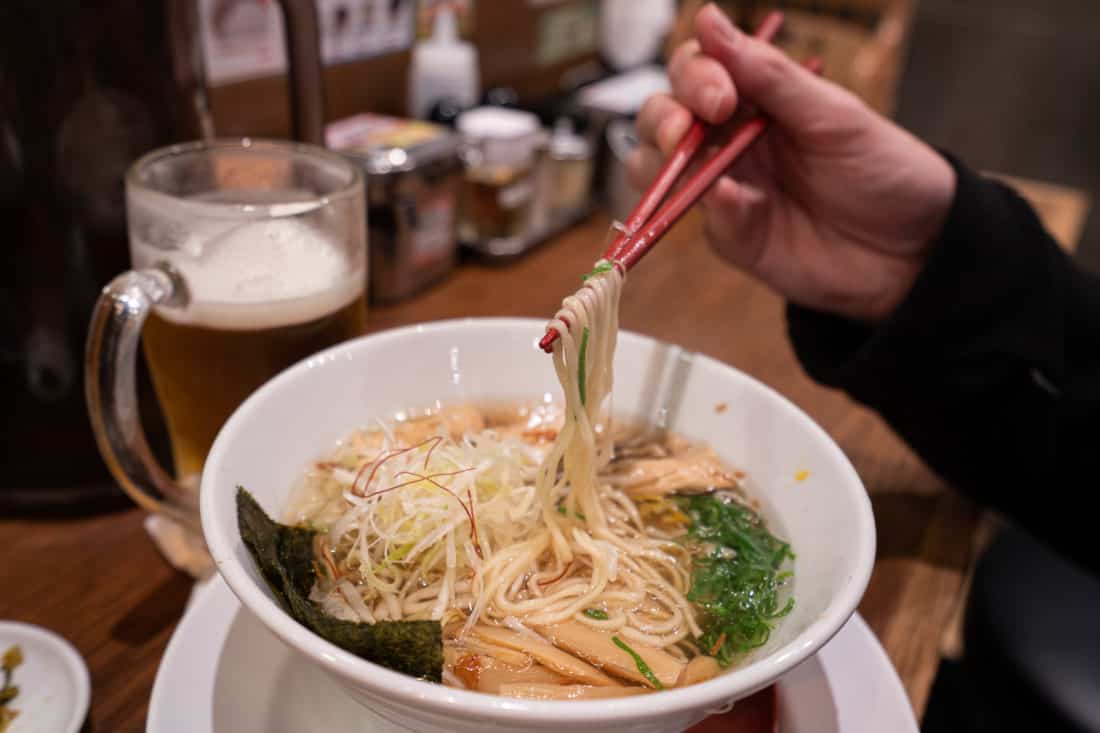 Vegan ramen in Tokyo at Kyushu Jangara, Japan