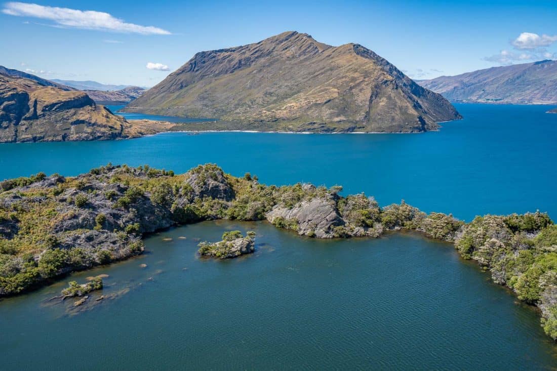 Mou Waho Island in Lake Wanaka - one of the best things to do in Wanaka New Zealand