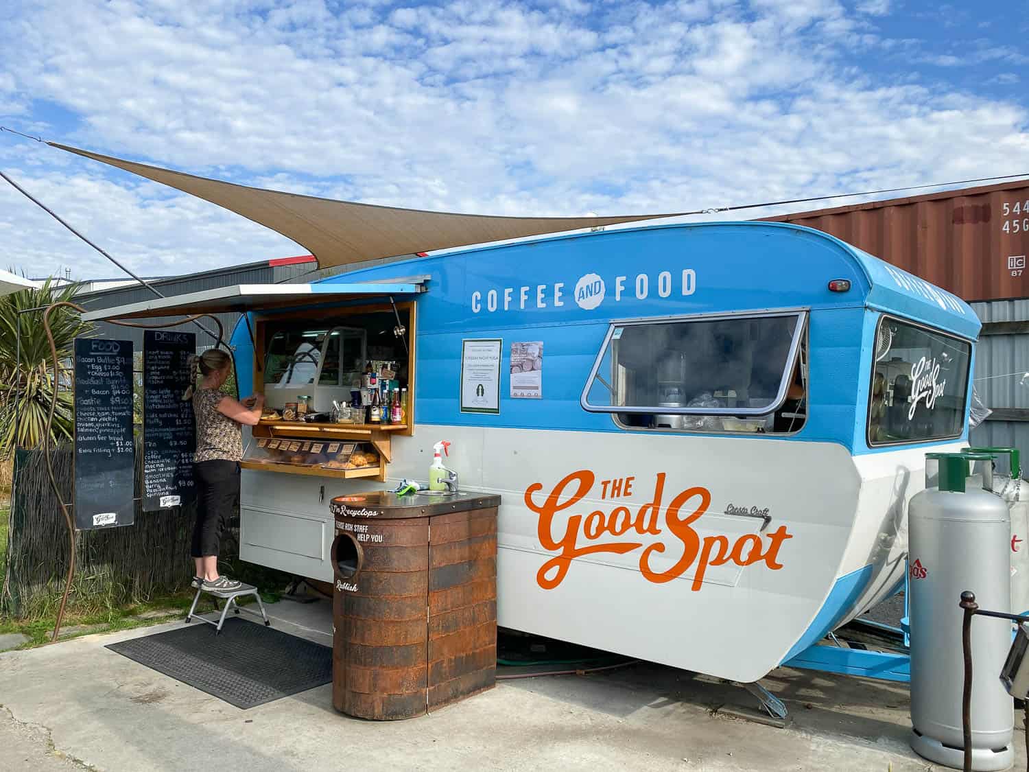 The Good Spot coffee cart in Wanaka, New Zealand