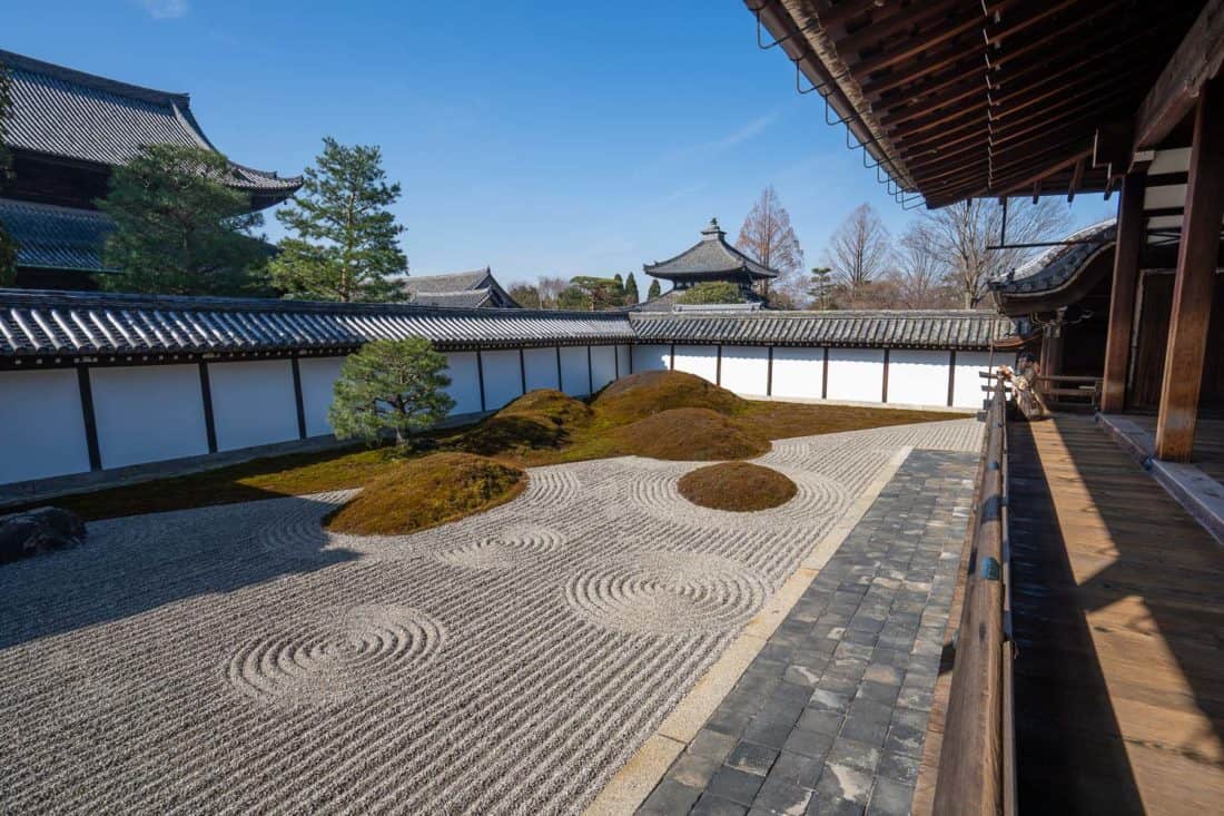 Hojo Garden at Tofukuji temple in Kyoto, Japan