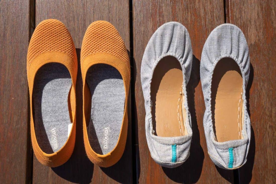 Allbirds vs Tieks ballet flats