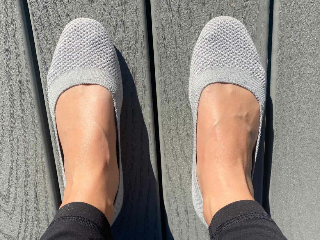 Allbirds Tree Breezer flats in Malee grey colour