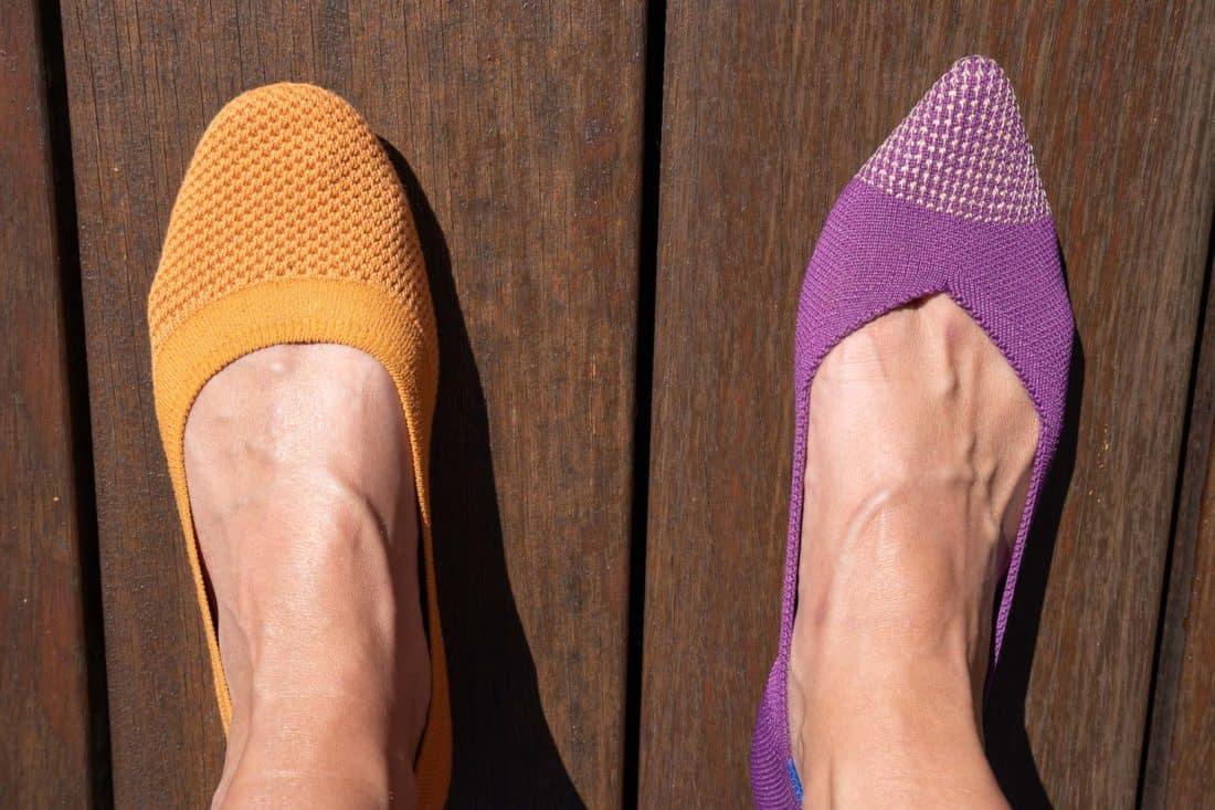 Allbirds flats vs Rothy's pointed toe flats