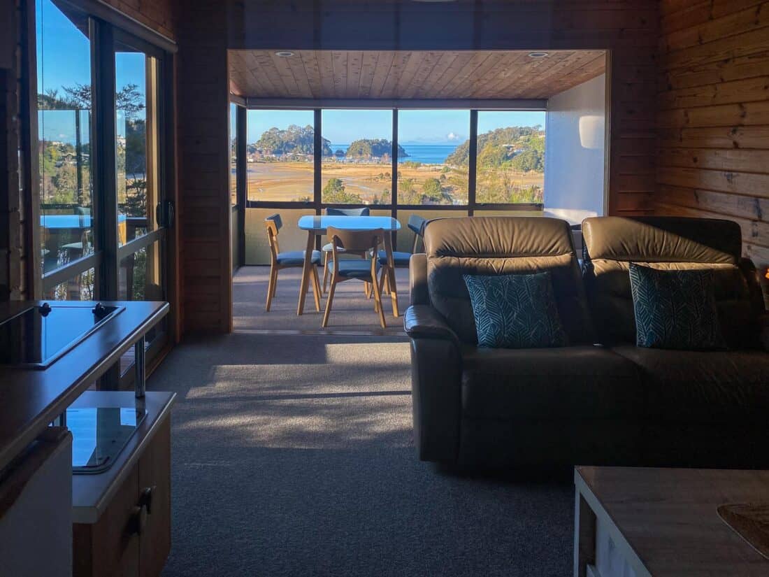 Kimi Ora Eco Resort one bedroom unit in Kaiteriteri, Abel Tasman National Park, New Zealand