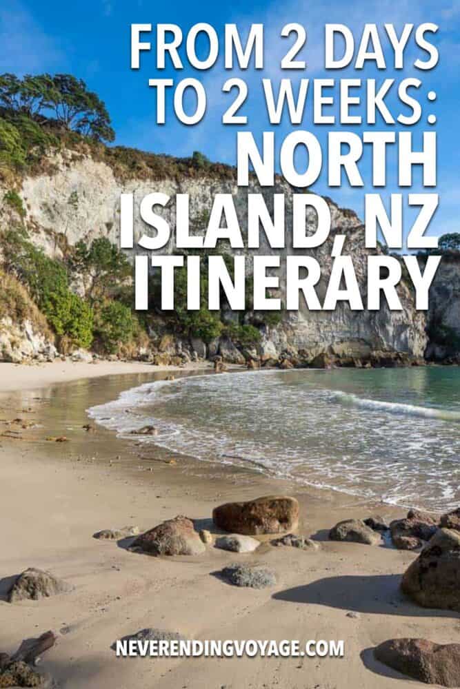 North Island Itinerary Pinterest pin
