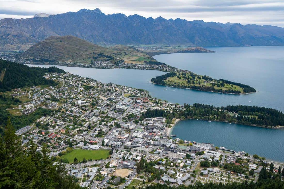 View from the top of the Queenstown Gondola