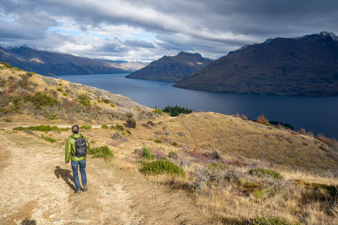 Walking down from Queenstown Hill summit