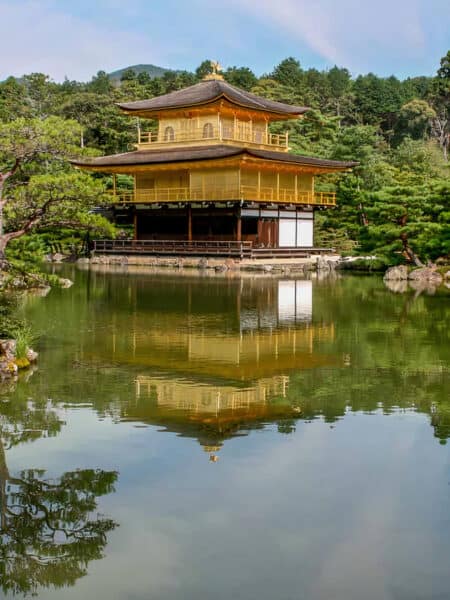 Kinkakuji, the Golden temple Kyoto, one of the best places to visit in Japan.