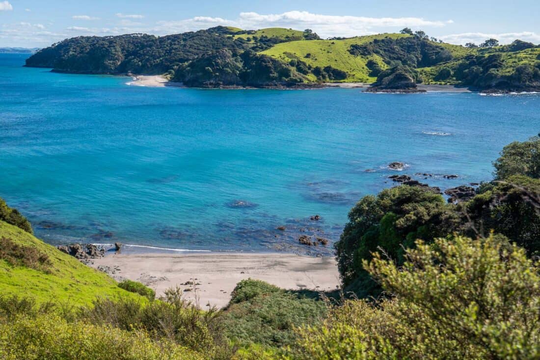 View from Urupukapuka Island in Bay of Islands New Zealand