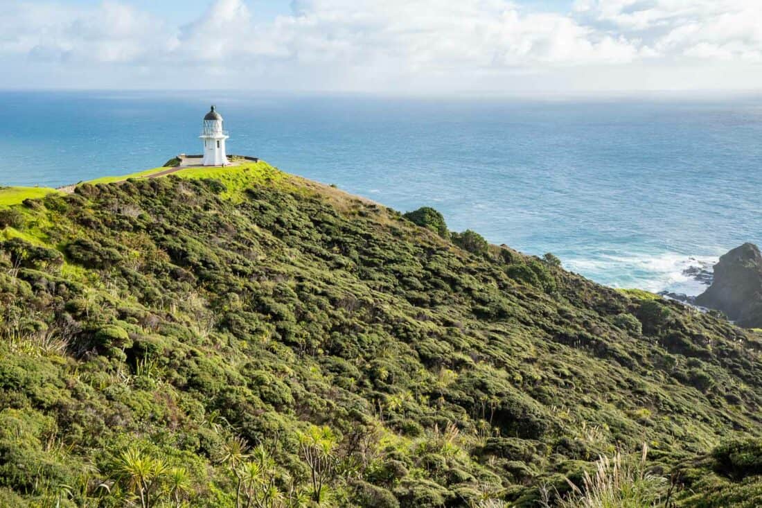 Cape Reinga lighthouse in the Far North of Northland New Zealand