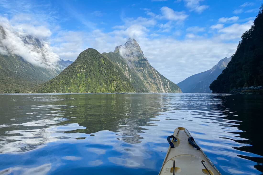 Kayaking in Milford Sound