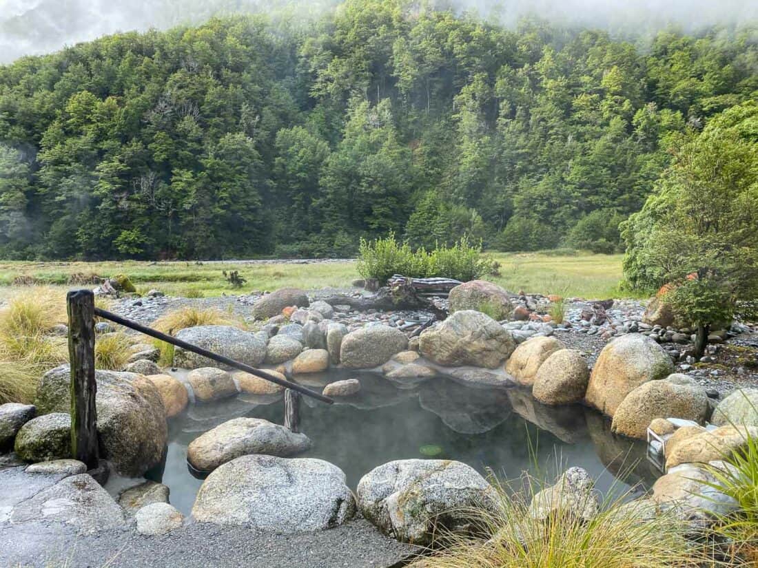 Maruia Hot Springs in South Island NZ