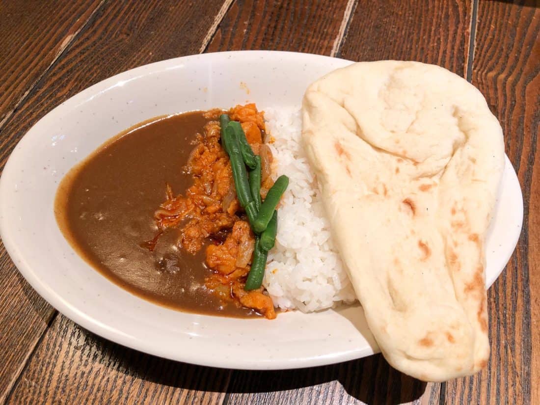 Japanese vegetarian curry at Casbah Food Court at Tokyo DisneySea