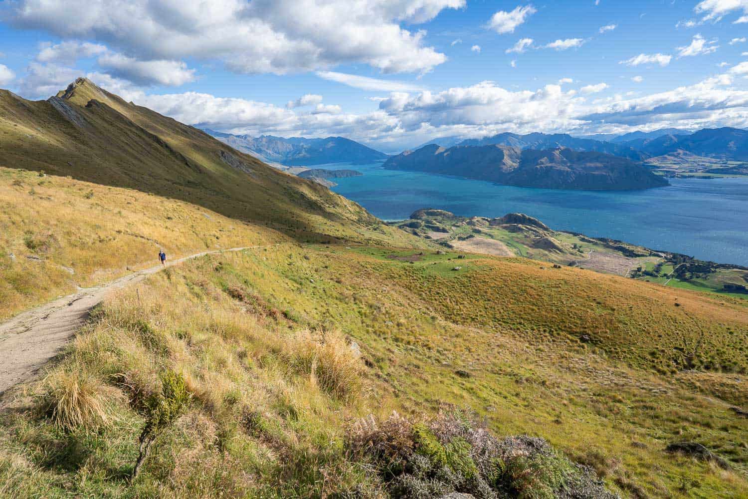 The view on the way up Roy's Peak Track with Lake Wanaka below