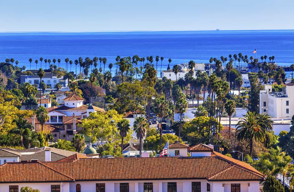Rooftops, Santa Barbara, Southern California