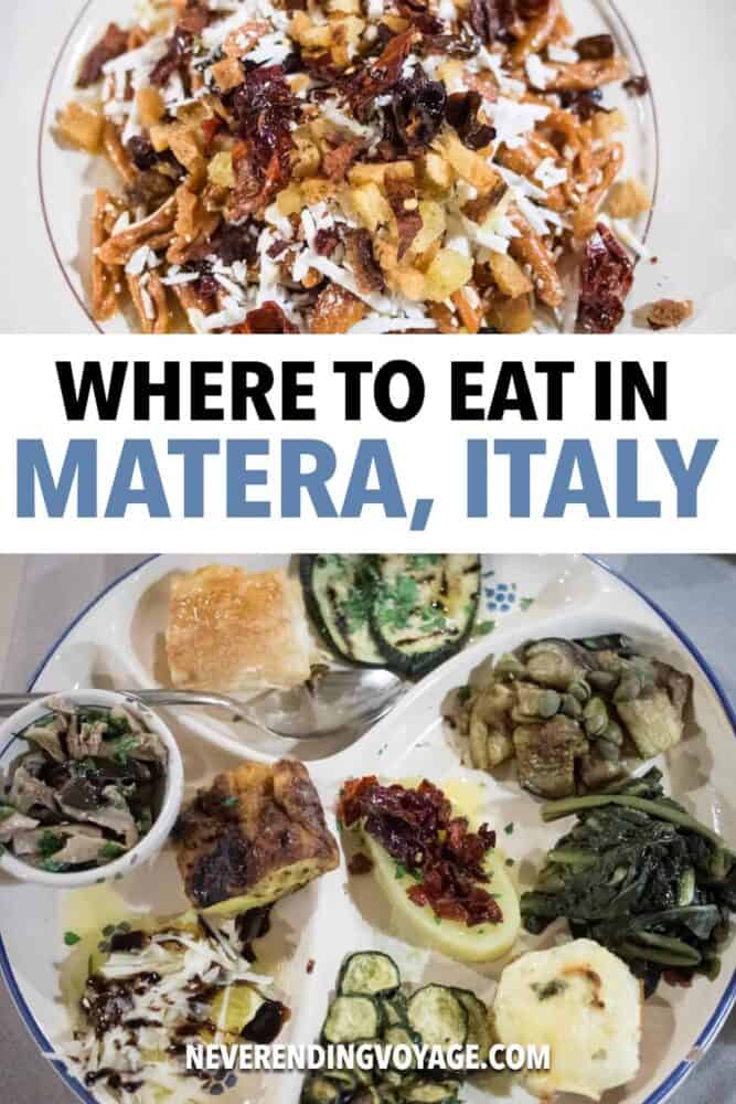 Matera Restaurant Guide Pinterest pin