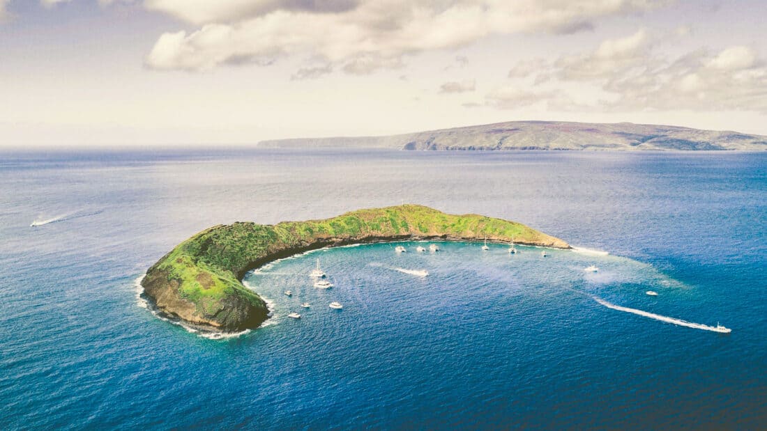 Snorkelling at the Molokini Crater in Maui, Hawaii is one of the best Maui activities