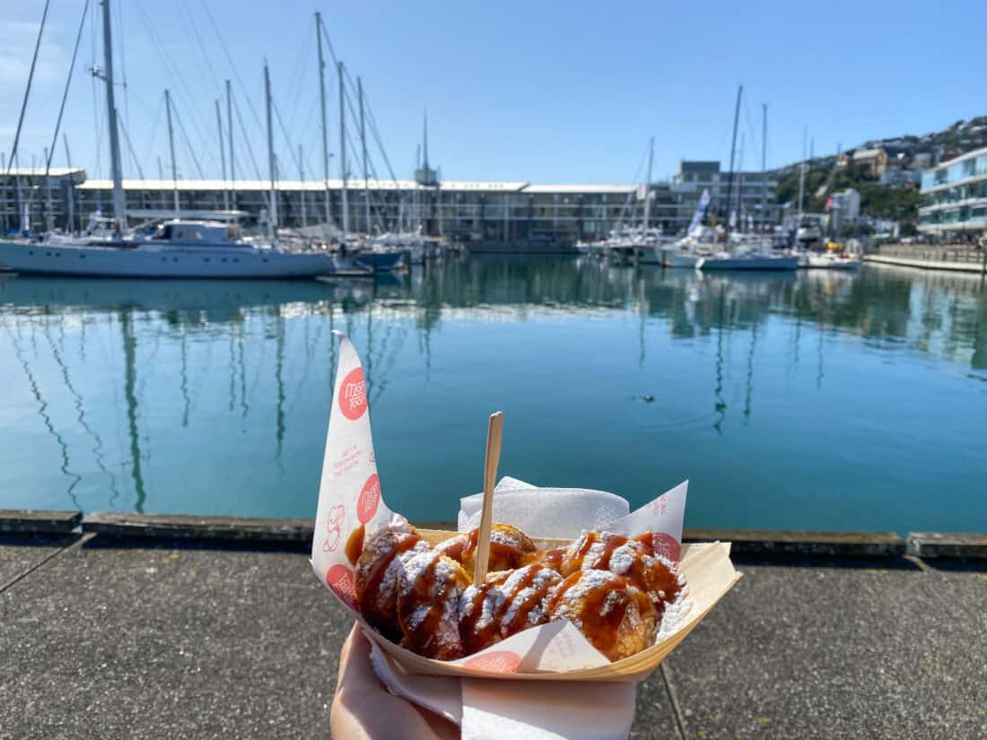 Dutch pancakes from the Wellington Harbourside Market