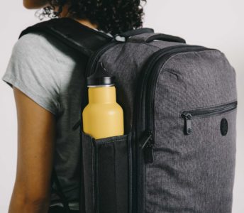 Tortuga Setout Laptop Backpack showing water bottle holder