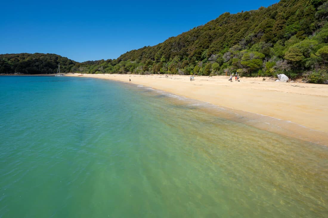 Anchorage Beach in Abel Tasman National Park, a top New Zealand tourist attraction