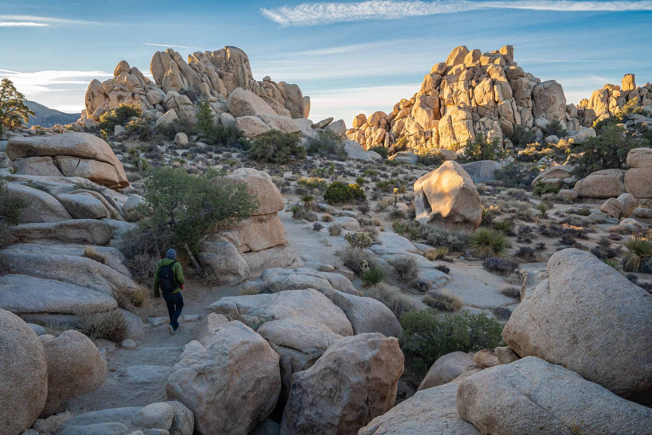 The best hikes in Joshua Tree National Park including easy walks like Hidden Valley