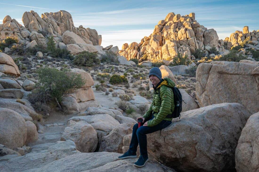 Simon in Hidden Valley, Joshua Tree