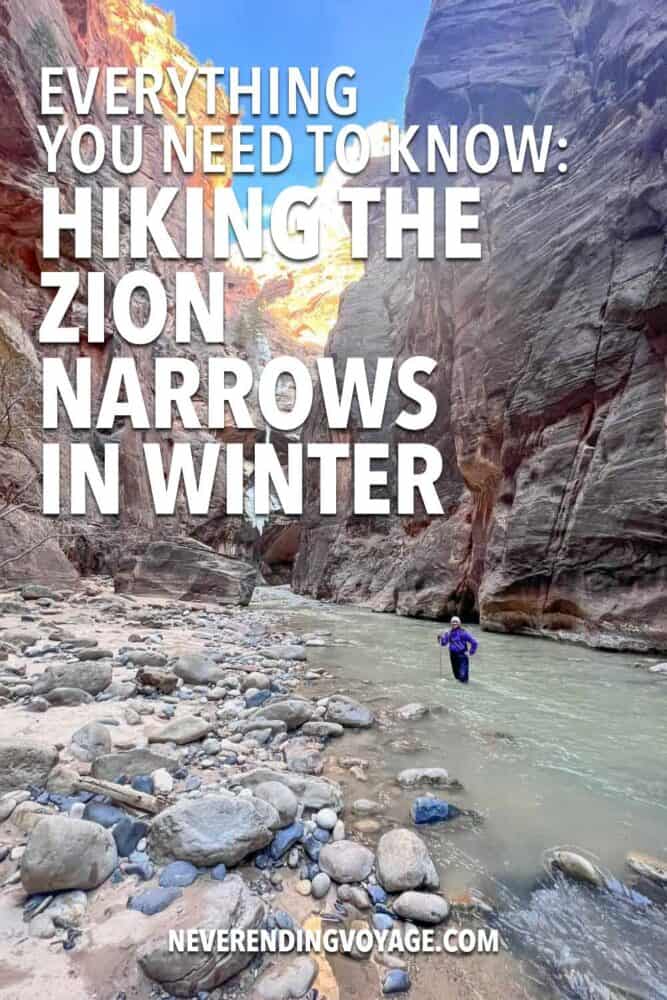 Zion Narrows Guide Pinterest pin