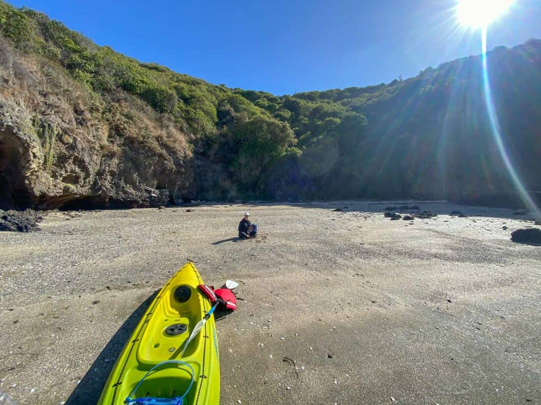 Kayaking on Banks Peninsula