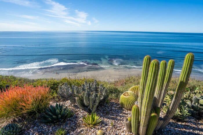 Ocean view at the Meditation Gardens, one of the best things to do in Encinitas California