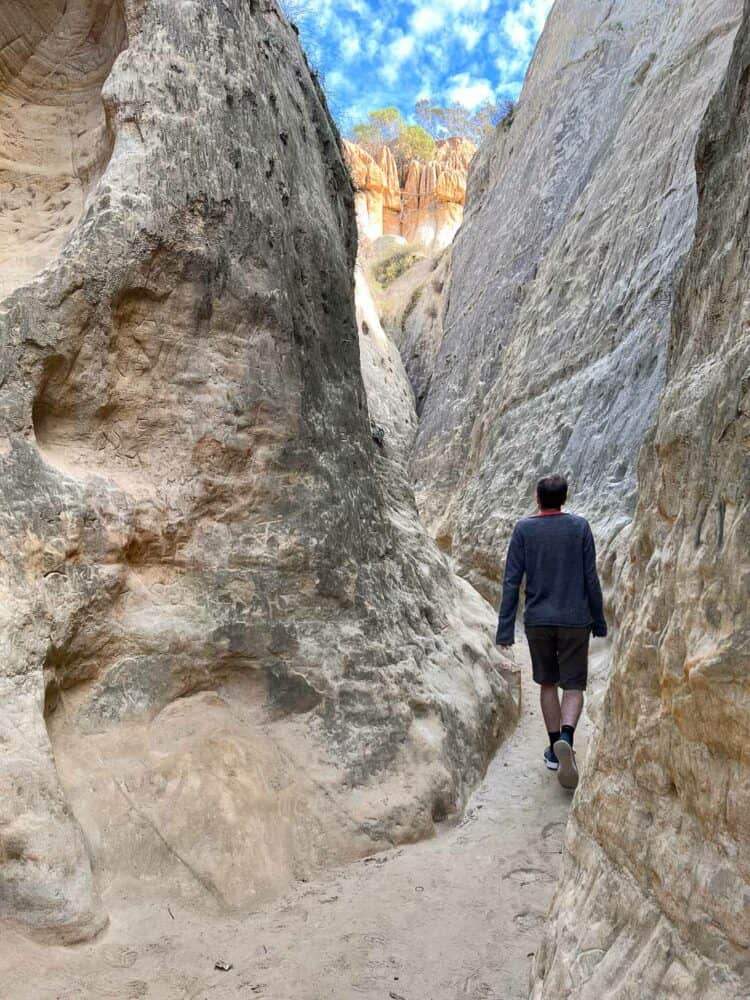 Hiking Annie's Canyon Trail in San Diego, California, USA