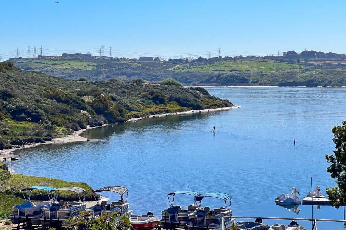 Standup Paddleboarding at Agua Hedionda Lagoon in North CountySan Diego