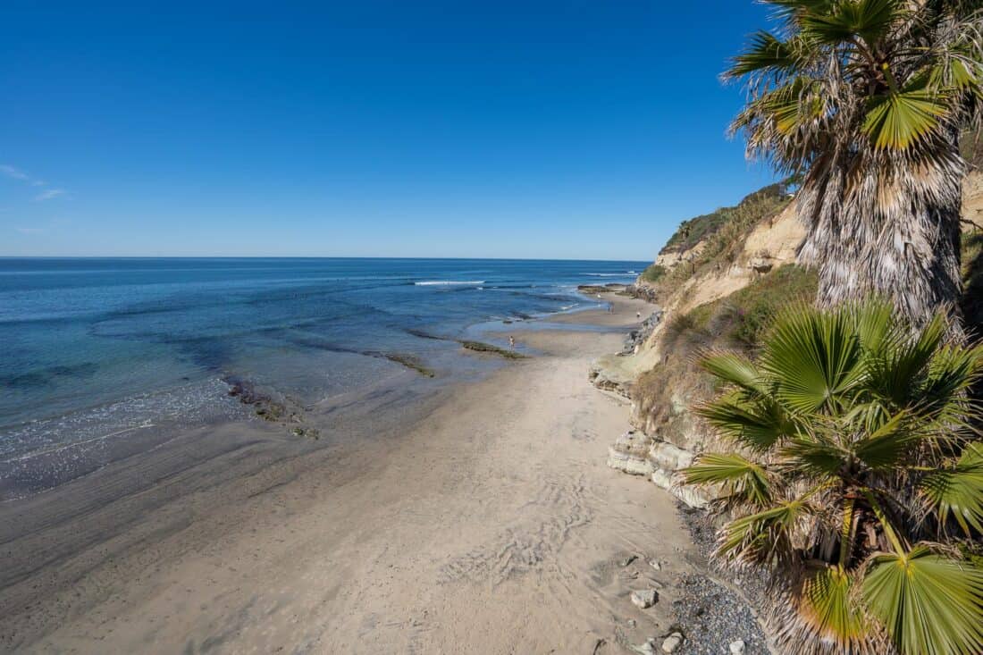 Surfing at Swami's Beach is one of the top things to do in Encinitas San Diego, California, USA