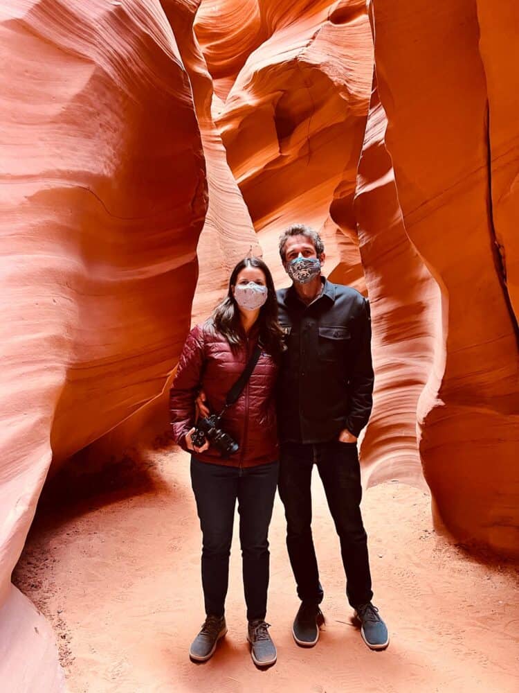 Us in Antelope Canyon X