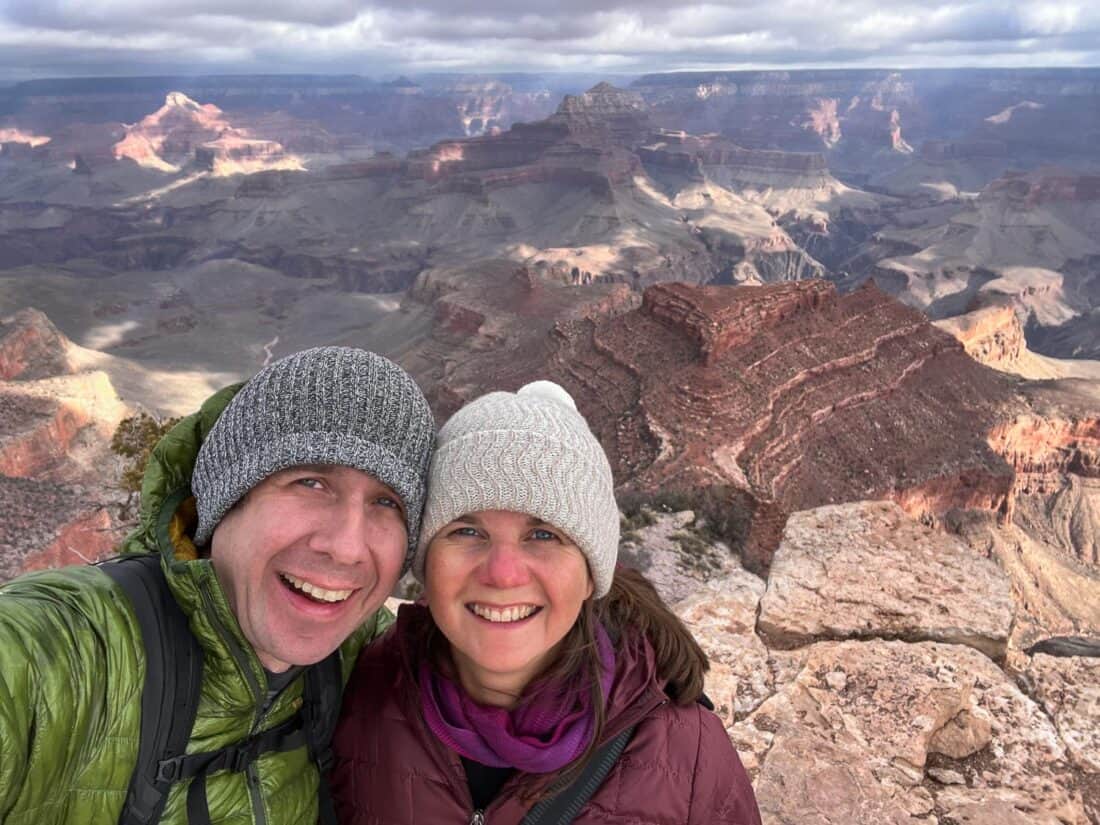 Us at Shoshone Point at the Grand Canyon