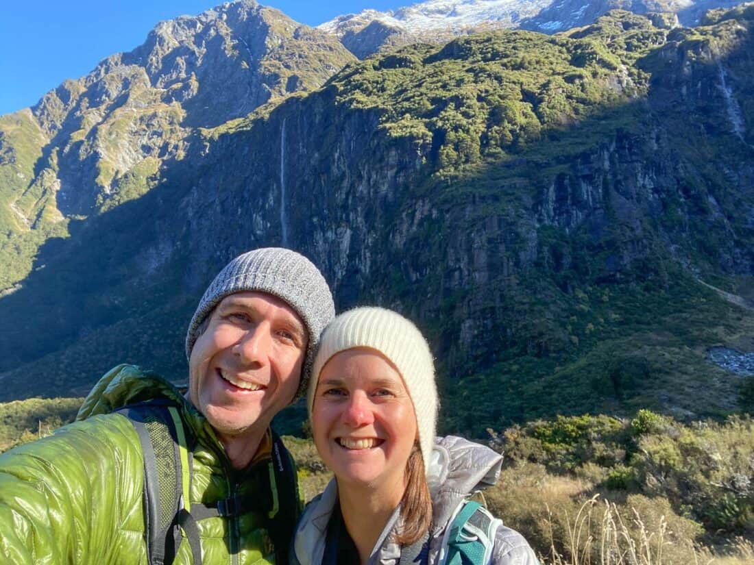 Us at Rob Roy Glacier in Mt Aspiring National Park