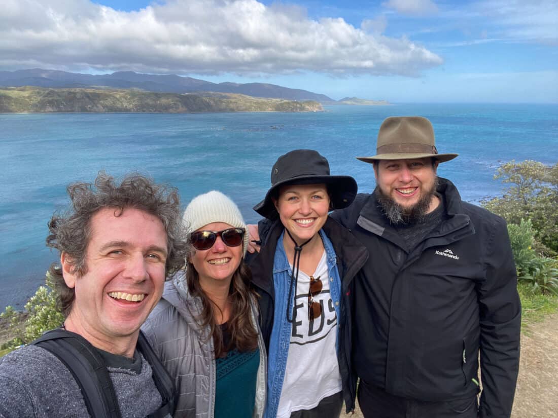 Hiking the Eastern Walkway in Wellington with friends