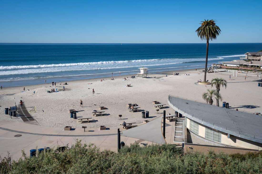 Moonlight Beach in Encinitas San Diego, California, USA