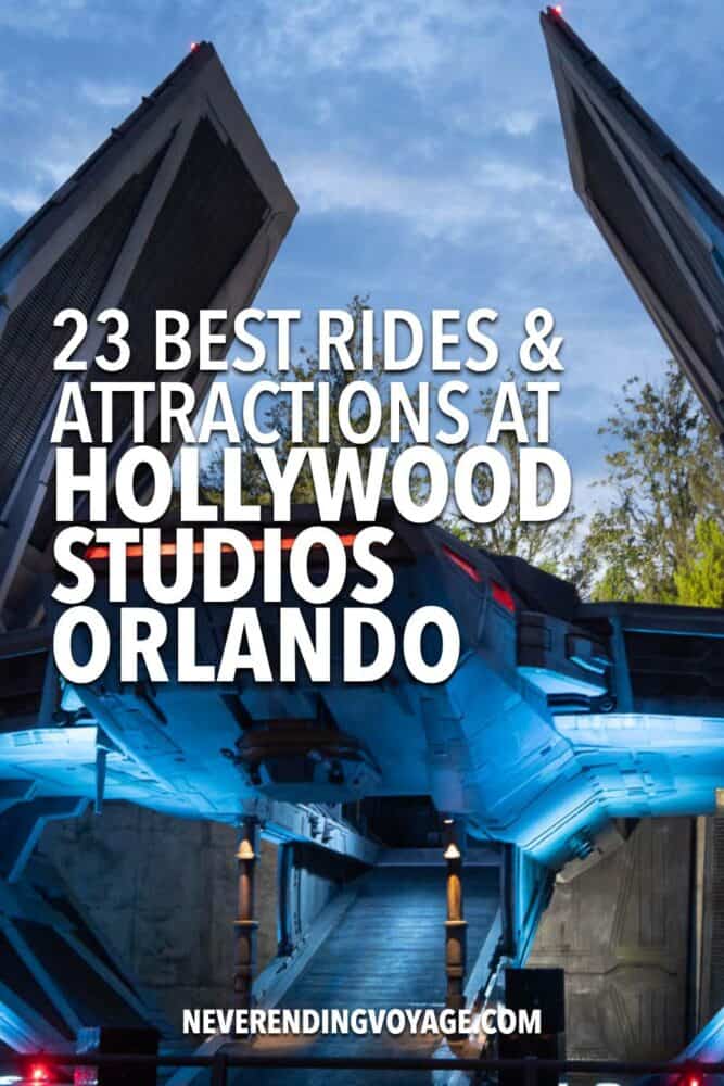 Best Rides at Hollywood Studios Disney World Guide Pinterest pin