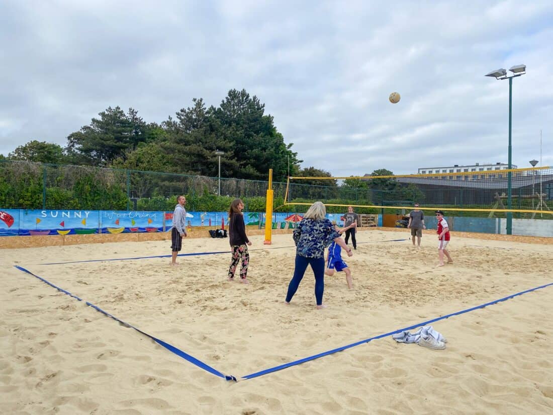 Sandy volleyball court, Worthing
