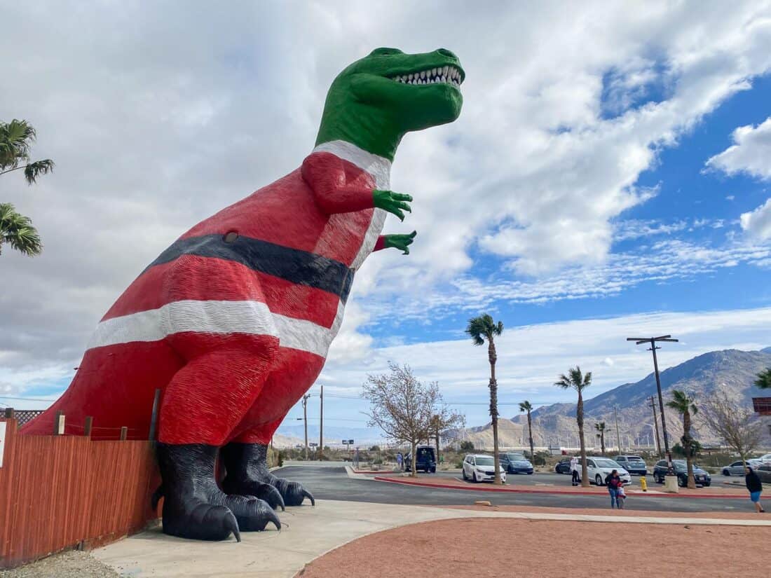 Large Santa Dinosaur sculpture, Cabazon Dinosaurs, Palm Springs