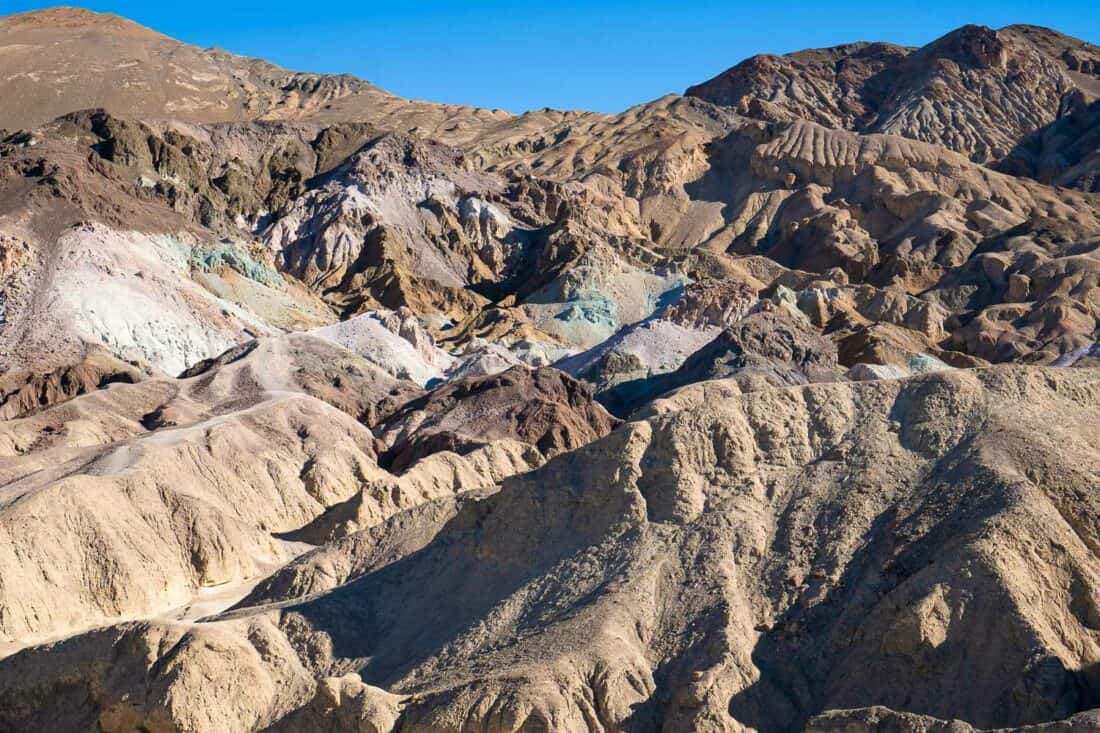 Artists Palette in Death Valley, one of the best things to do in Southern California