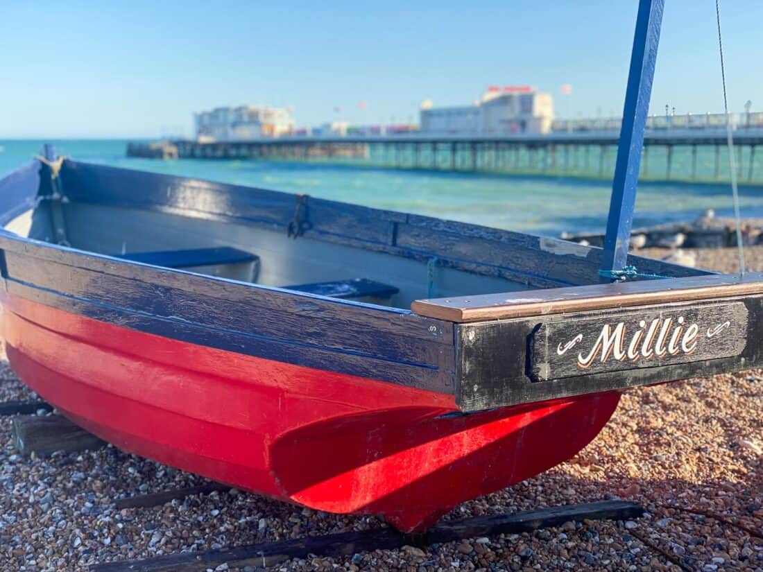 Fishing boat, Worthing promenade