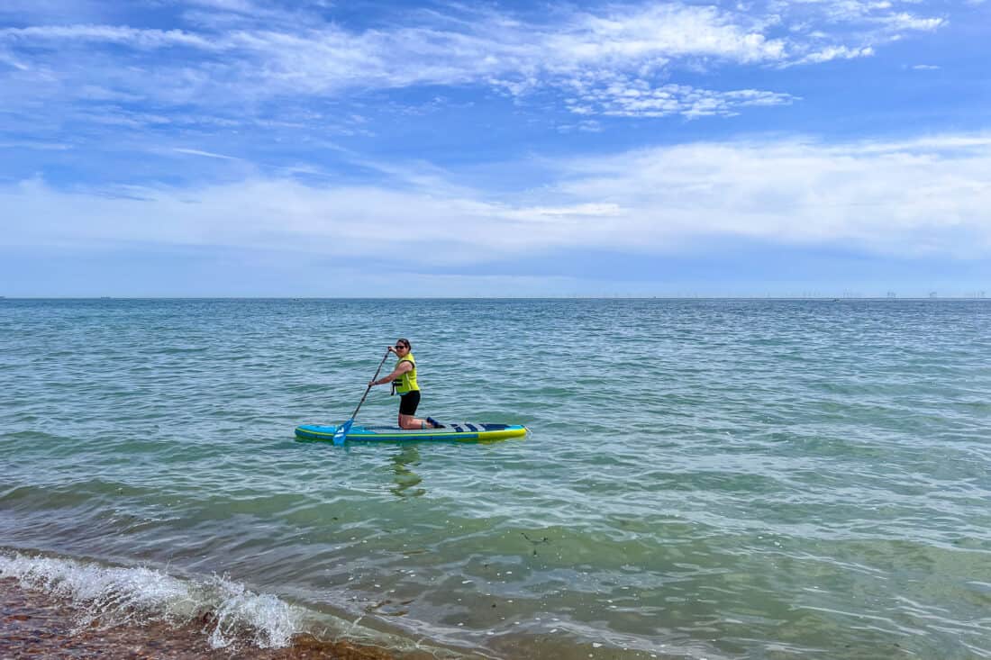 Standup paddleboarding at Worthing Beach