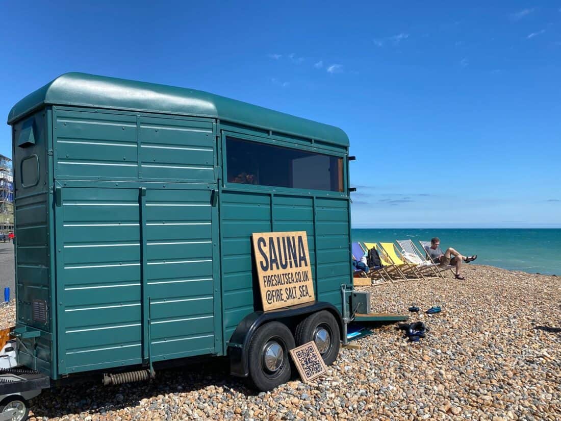 Sauna by the sea at Worthing Beach