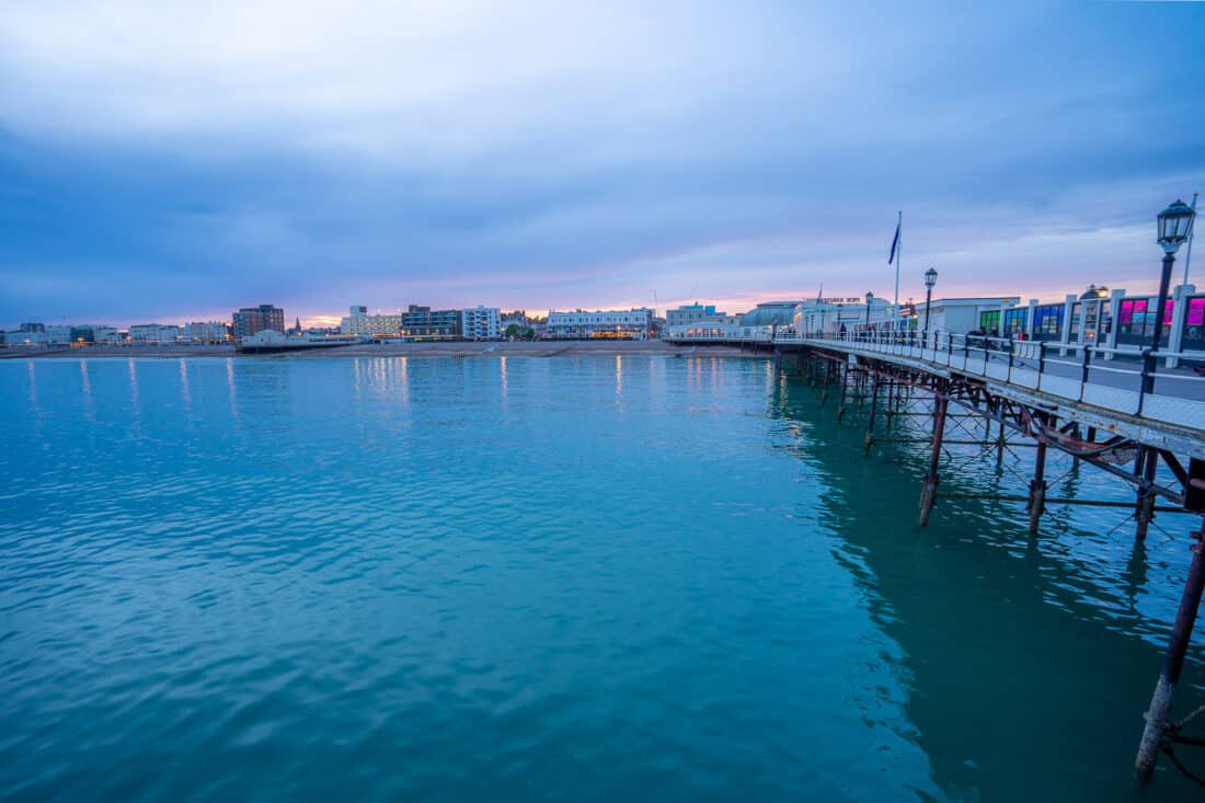 Sunset, Worthing Pier, England